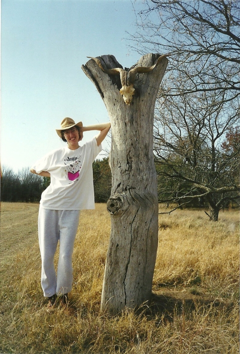 Laura with totem 1997